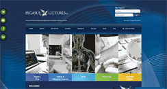Desktop Screenshot of pegasuslectures.com